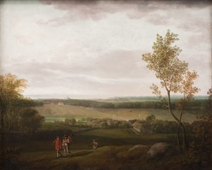 Vista do país perto de Jægerspris de Jens Juel