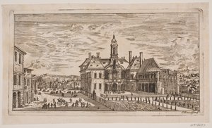 Perspectiva de uma praça em uma cidade italiana de Jens Knudsen
