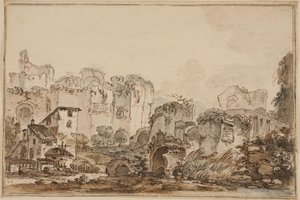 Prospect com ruínas, Roma antiga