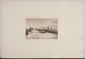 Ved Kinderdijk na Holanda de Jensen