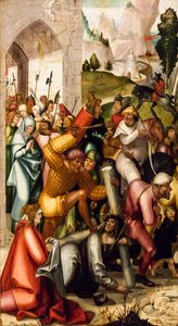 Carregamento da Cruz, c. 1515 (têmpera e óleo sobre madeira de coníferas)