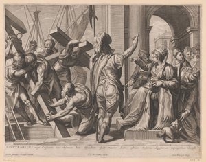 H. Helena e a escavação das três cruzes do Gólgota de Jerôme David