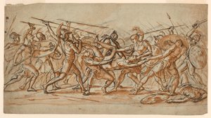 Desenho, A batalha pelo cadáver de Pátroclo, ca. 1810