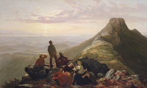 O partido tardio em Mansfield Mountain, 1858. de Jerome Thompson