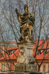 Estátua de Santo Agostinho de Hipona na Ponte Carlos de Jeronym (1632 1709) Kohl
