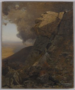 Um penhasco na Kaatskills, c.1863 de Jervis McEntee