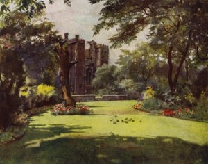 Lambeth, The Palace from the Gardens (cor litho)