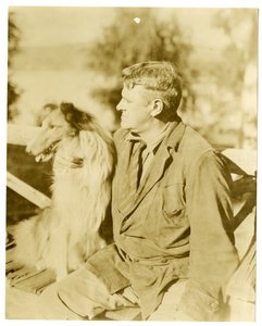 Albert Payson Terhune, escritor, c.1916-28 (foto em prata gelatina) de Jessie Tarbox Beals