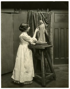 Bessie Potter Vonnoh, c.1905-40 (foto gelatina prateada) de Jessie Tarbox Beals