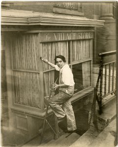 Charlotte Powell, Village Painter, c.1905-16 (foto em prata gelatina) de Jessie Tarbox Beals