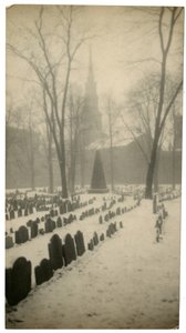 Old Granary Burying Ground Boston, USA, c.1902-10 (foto em prata gelatina) de Jessie Tarbox Beals