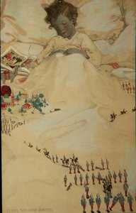 A Terra da Contrapanha (cor litho) de Jessie Willcox Smith
