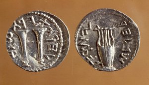 Moedas da Bar Kochba Revolt, 134-135 (metal)