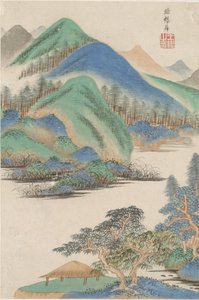 Paisagem no estilo de vários mestres antigos: no estilo de Yang Sheng, 1669