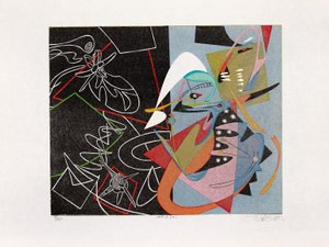 Noite e Dia, 2016 (xilogravura)