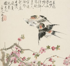 Um par de andorinhas, 1857