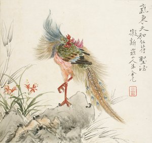 Uma fênix em pé sobre uma rocha, 1857