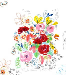 Esboço floral 3