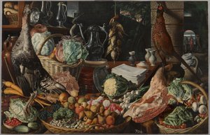 Cena da cozinha com Cristo em Emaús, c.1560-1565