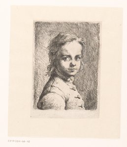 Retrato de um rapaz desconhecido de Joachim Martin Falbe (attributed to)