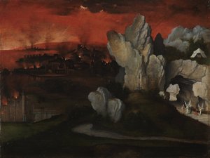 Paisagem com a destruição de Sodoma e Gomorra, c. 1520