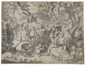 Casamento de Peleu e Tétis de Joachim Wtewael or Utewael