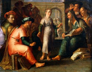 Cristo entre os médicos de Joachim Wtewael or Utewael