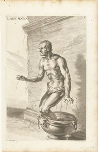 Sêneca, gravada por Richard Collin de Joachim von (after) Sandrart