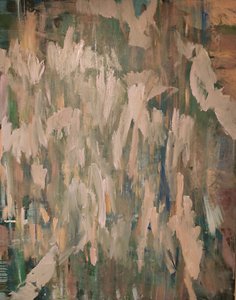 Pintura abstrata de uma floresta de Joackim Schou Dahle