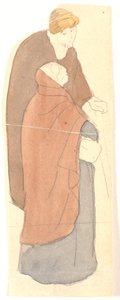 Mulher e homem em pé de Joakim Frederik Skovgaard