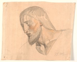Estudo da cabeça de Joakim Frederik Skovgaard