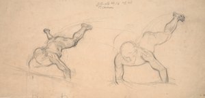 Dois estudos de meninos rastejantes (ou anjos voadores) de Joakim Frederik Skovgaard
