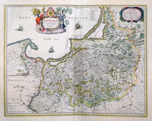 Mapa da Prússia Oriental. do 