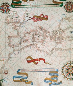 Mapa da Europa e costas do norte da África, 1587