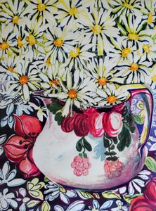 Marguerites em jarro dos anos 30, 2001 de Joan Thewsey