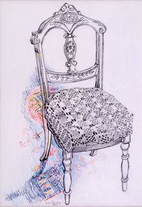 Retrato da minha cadeira, 2000, lápis