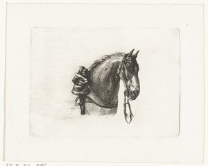 Cabeça de cavalo à direita Cabeças de cavalo após Dirk Langendijk (título da série) de Joannes Bemme