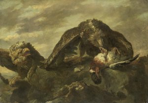Águias nas Falésias de Joannes Fijt (copy after)