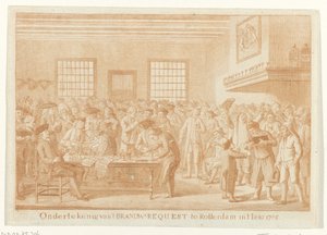 Assinatura do pedido de Brandy em Roterdão, 1785
Assinatura de 