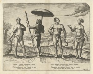 Dois homens de Cananor e um casal de Malabar
