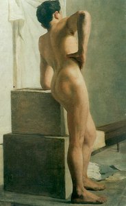 Nu masculino visto de costas