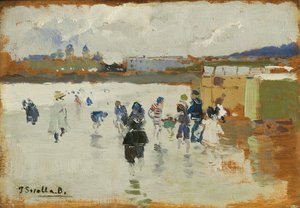 Praia de La Concha, San Sebastián, 1906 de Joaquín Sorolla