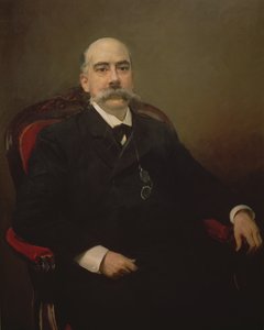 Retrato de Emilio Castelar y Ripoll, estadista espanhol, orador e escritor de Joaquin Sorolla y Bastida