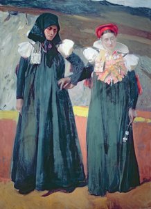 Traje tradicional do Vale do Anso de Joaquin Sorolla y Bastida