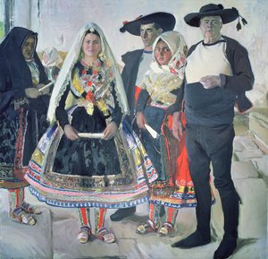 Lagarterans típicos de Joaquin Sorolla y Bastida