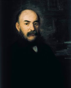 Retrato de José Amador de los Rios y Serrano, pintura de Joaquin Espalter y Rull.
