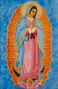 Guadalupe, 2005 (têmpera de ovo e ouro de 24k sobre madeira)