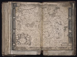 Novo Mapa polonês delimitação da Polónia, c. 1629-1630
