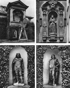 Relógio e estátuas, Igreja de St Dunstan-in-the-West, Londres, 1926-1927