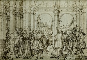 A história da Lucretia de Joerg the Elder Breu